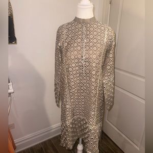 Cross stitch kurti with dupatta Pakistani designer dress